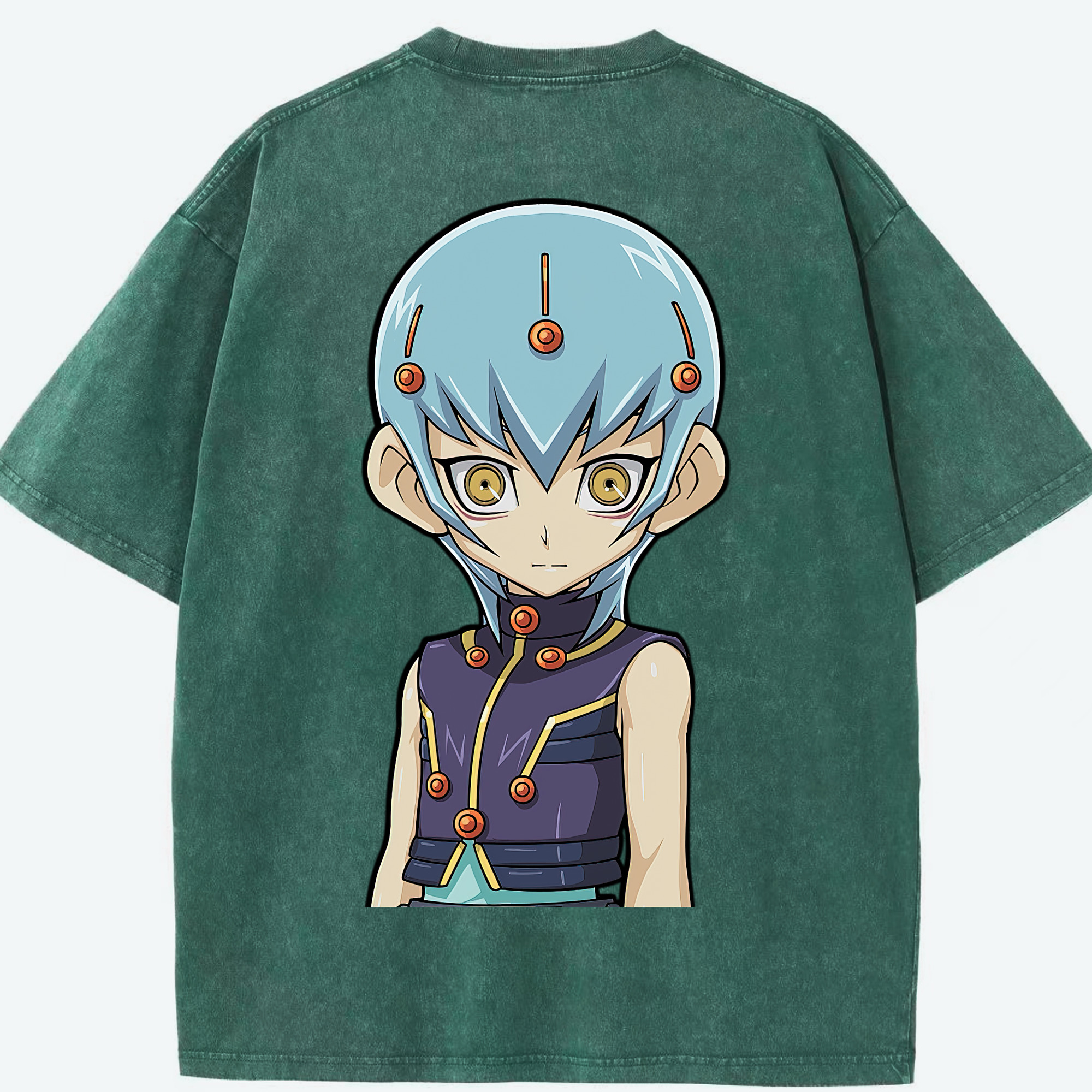 （画像用） 遊☆戯☆王 Yu-Gi-Oh! 綿100% ヴィンテージ風 半袖Tシャツ（背面プリント）